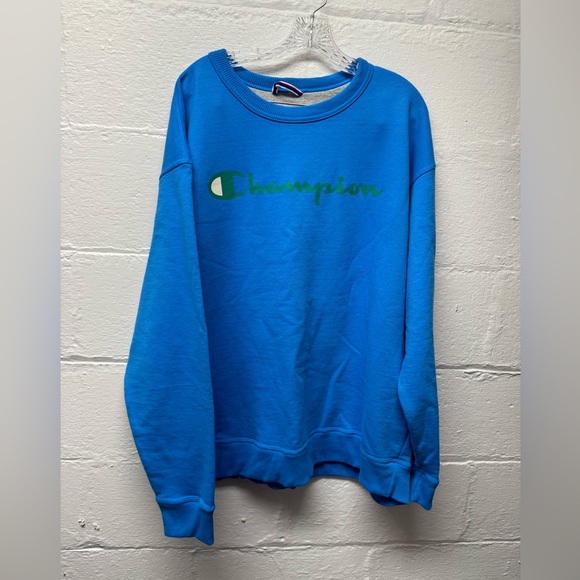 Champion Powerblend Crewneck Script Logo - Picture 2 of 4